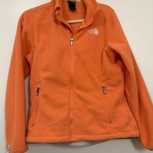 The North Face Orange Fleece Utility Jacket